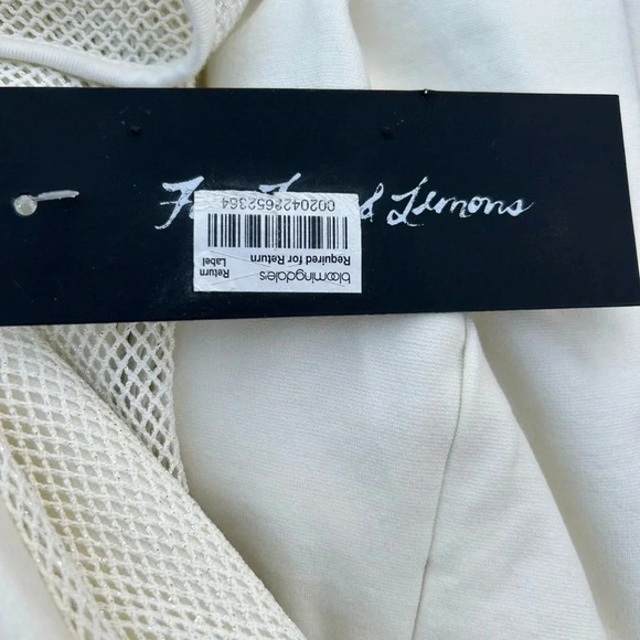 For Love and Lemons Lulu Plunge Mesh Front & Back A-line Sleeveless Mini Dress - Picture 12 of 13